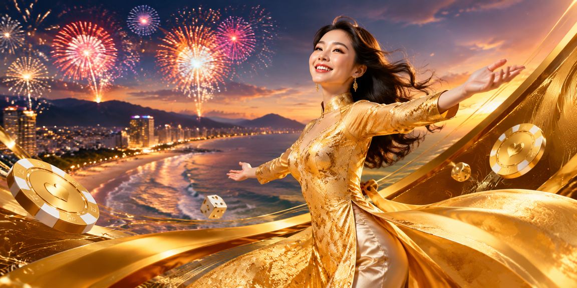 Người dùng xem kết quả xổ số trực tuyến tại Đà Nẵng với trang phục áo dài truyền thống