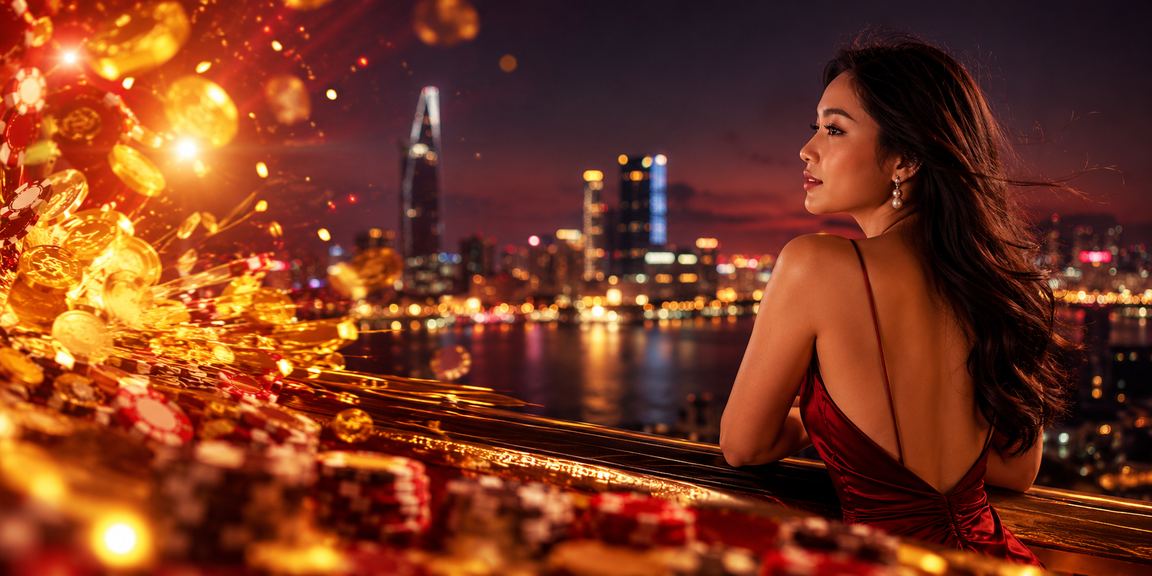 Khung cảnh giải trí sang trọng tại Sài Gòn, thể hiện lối sống cân bằng và có kiểm soát khi tham gia cờ bạc trực tuyến
